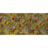 Mood Exclusive Yellow Organic Orchids Sustainable Viscose Woven - Full | Mood Fabrics