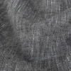 Minerva Heathered Black Lightweight Linen Chambray - Detail | Mood Fabrics
