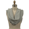 Heathered Gray Tubular Cotton 1x1 Rib Knit | Mood Fabrics