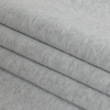 Heathered Pale Gray Tubular Cotton 1x1 Rib Knit - Folded | Mood Fabrics