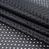 Heracles Black Polyester Athletic Mesh - Folded | Mood Fabrics