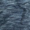 Navy Striated Upholstery Boucle with Tan Woven Backing | Mood Fabrics