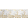 Metallic Gold, Silver and White Fantastic Flowers Luxury Burnout Brocade - Full | Mood Fabrics