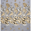 Metallic Gold, Silver and Black Floral Luxury Burnout Brocade Panel - Full | Mood Fabrics