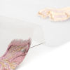 Metallic Pink, Gold and White Floral Luxury Burnout Brocade Panel - Detail | Mood Fabrics