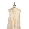 Beige and Cream Floral Sheer Luxury Brocade - Spiral | Mood Fabrics