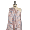 Metallic Pastel Pink and Baby Blue Flowing Lines Luxury Brocade - Spiral | Mood Fabrics