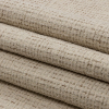 Crypton Creme Crosshatched Polyester Chenille Woven - Folded | Mood Fabrics