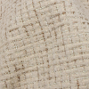 Crypton Creme Crosshatched Polyester Chenille Woven - Detail | Mood Fabrics