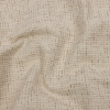 Crypton Creme Crosshatched Polyester Chenille Woven | Mood Fabrics