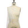 Poplar Ivory Crinkled Soft Polyester Tulle - Spiral | Mood Fabrics
