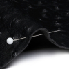 Kidepo Black Faux Ostrich Leather Vinyl - Detail | Mood Fabrics