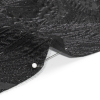 Metallic Black Gleaming Garden Luxury Brocade - Detail | Mood Fabrics