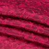 Luminous Fuchsia Wild Spots Lightweight Luxury Brocade - Folded | Mood Fabrics