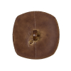 Weathered Honey Brown Leather-Look Shank-Back Molded Plastic Button - 48L/30.5mm - Detail | Mood Fabrics