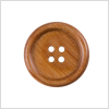 Natural Wood Button - 44L/28mm | Mood Fabrics