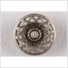 Silver Metal Coat Button - 36L/23mm | Mood Fabrics