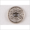 Silver Metal Coat Button - 18L/11.5mm | Mood Fabrics