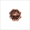 Copper/Orange Rhinestoned Metal Shank Back Button - 22L/14mm - Detail | Mood Fabrics