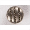 Silver Metal Coat Button - 24L/15mm | Mood Fabrics