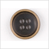 Black Plastic Button - 28L/18mm | Mood Fabrics