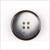 Black/White Plastic Button - 32L/20mm | Mood Fabrics