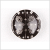 Black/Clear Plastic Button - 36L/23mm | Mood Fabrics