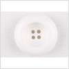 White Plastic Button - 40L/25mm | Mood Fabrics