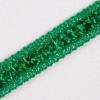 Emerald Fancy Sequin Trim - 0.5 - Detail | Mood Fabrics