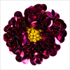 2.75 Fuchsia Fancy Applique | Mood Fabrics