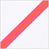 Pink/Orange French Jacquard Ribbon | Mood Fabrics