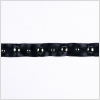 Black Silver Nail Head Leather Trim - 0.75 | Mood Fabrics