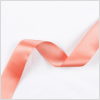 3/8 Peach Double Face French Satin Ribbon | Mood Fabrics