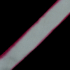 Peppermint Hand Dyed Silk Ribbon - 1.375 - Detail | Mood Fabrics