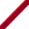 Red Stretch Velvet Ribbon - 0.25 - Detail | Mood Fabrics