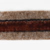 Heathered Brown and Chocolate Brown Velvet on Wool - 1 - Detail | Mood Fabrics