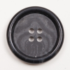Black Horn Button - 45L/29mm | Mood Fabrics