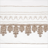 2.5 Beige/Gold Embroidered Trim | Mood Fabrics