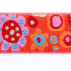 22mm Orange Paperweight French Jacquard Ribbon - Detail | Mood Fabrics