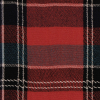 Red & Blue Multicolor Plaid Suiting - Detail | Mood Fabrics