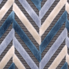 Blue Geometric Velvet - Detail | Mood Fabrics