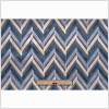 Blue Geometric Velvet - Full | Mood Fabrics