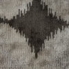 Oyster Gray Geometric Ikat Velvet - Detail | Mood Fabrics