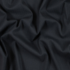 Pale Black Pinstriped Stretch Wool Twill | Mood Fabrics