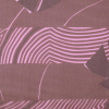 Brown and Bubblegum Pink Abstract 100% Silk Chiffon | Mood Fabrics