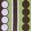 Green and Brown Geometric Silk Twill - Detail | Mood Fabrics