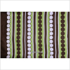 Green and Brown Geometric Silk Twill - Full | Mood Fabrics