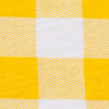 Bright Yellow and White Big Checks Cotton Jersey - Detail | Mood Fabrics
