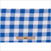 Blue and White Big Checks Cotton Jersey - Full | Mood Fabrics