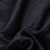 Midnight Blue Solid French Hammered Poly - Detail | Mood Fabrics